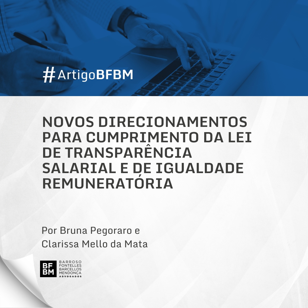 Novos direcionamentos para cumprimento da Lei de Transparência Salarial e de Igualdade Remuneratória